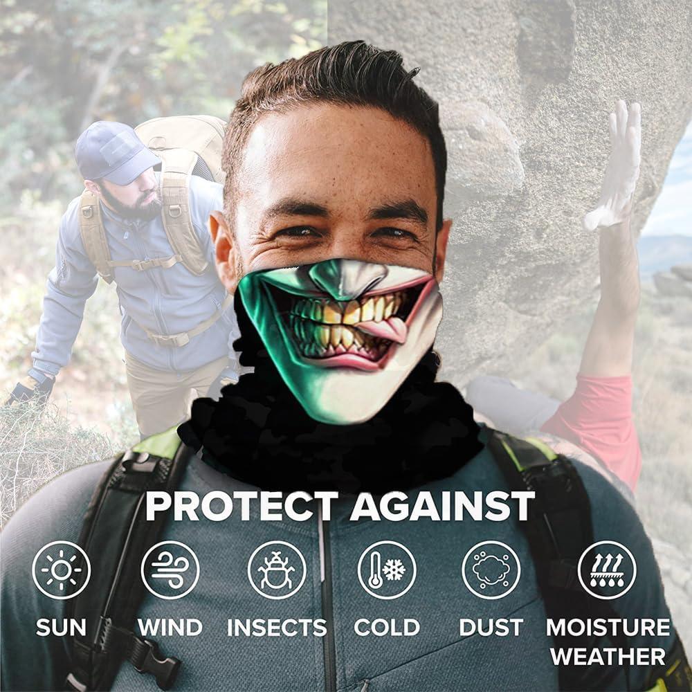 Cubierta de Cuello Gaiter Múltiple Uso 50x25cm - 6 Piezas