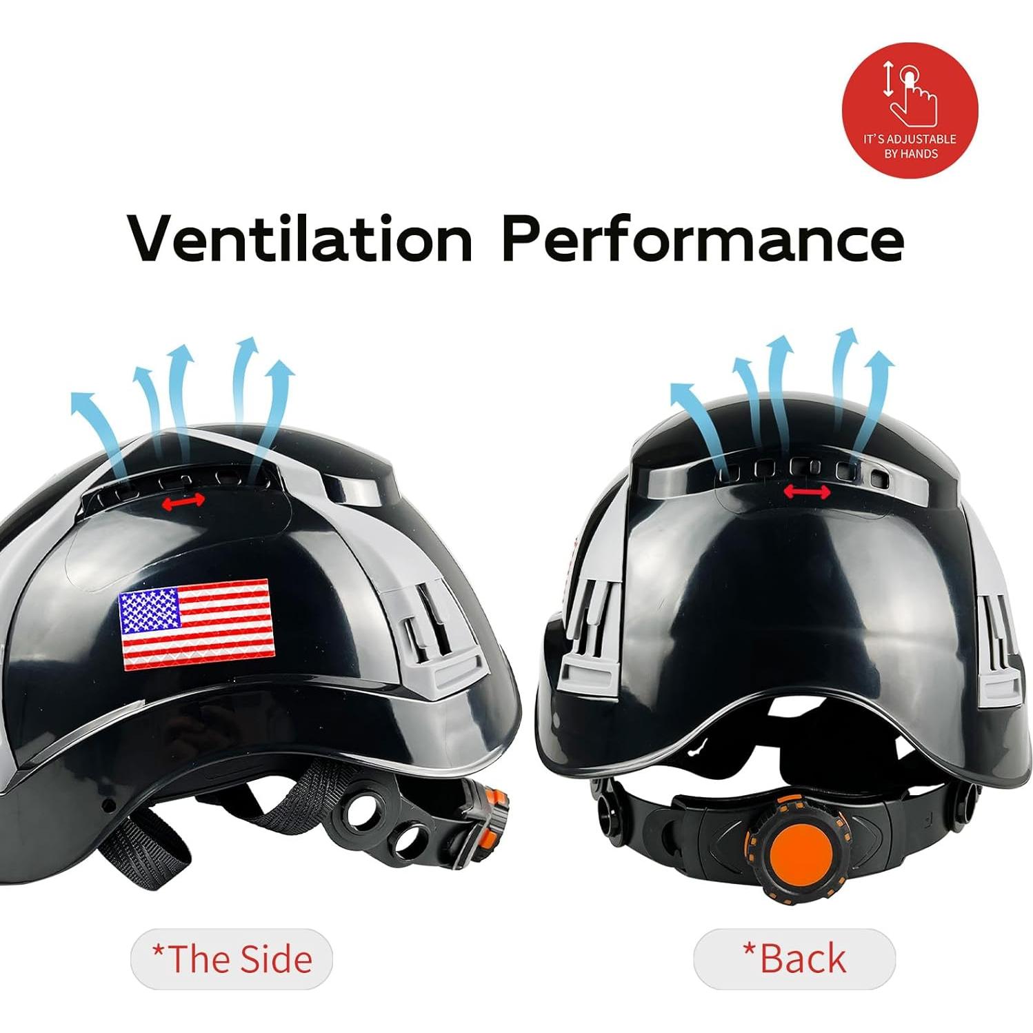Casco de Seguridad SAFEBUILDER SBD-H1 Ventilado Negro
