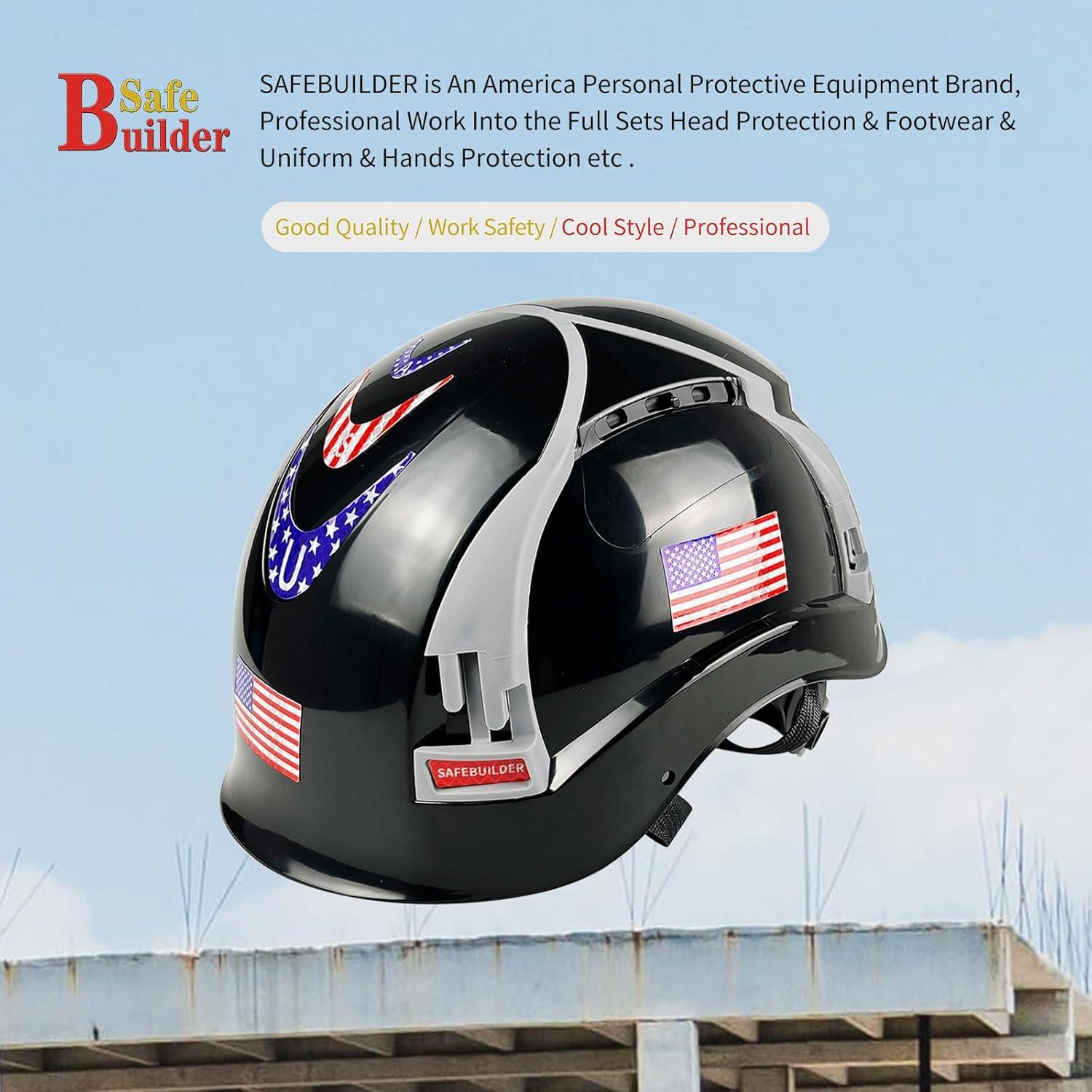 Casco de Seguridad SAFEBUILDER SBD-H1 Ventilado Negro