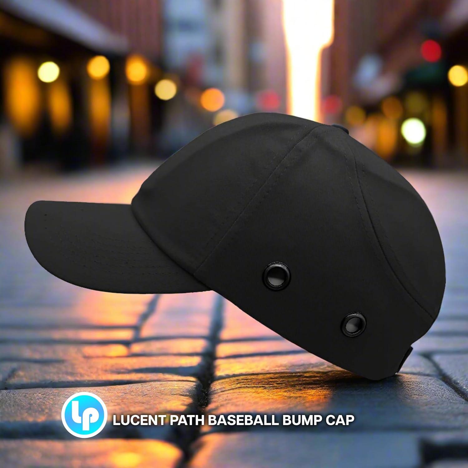 Gorra de Seguridad Bump Lucent Path Negra 100% Algodón