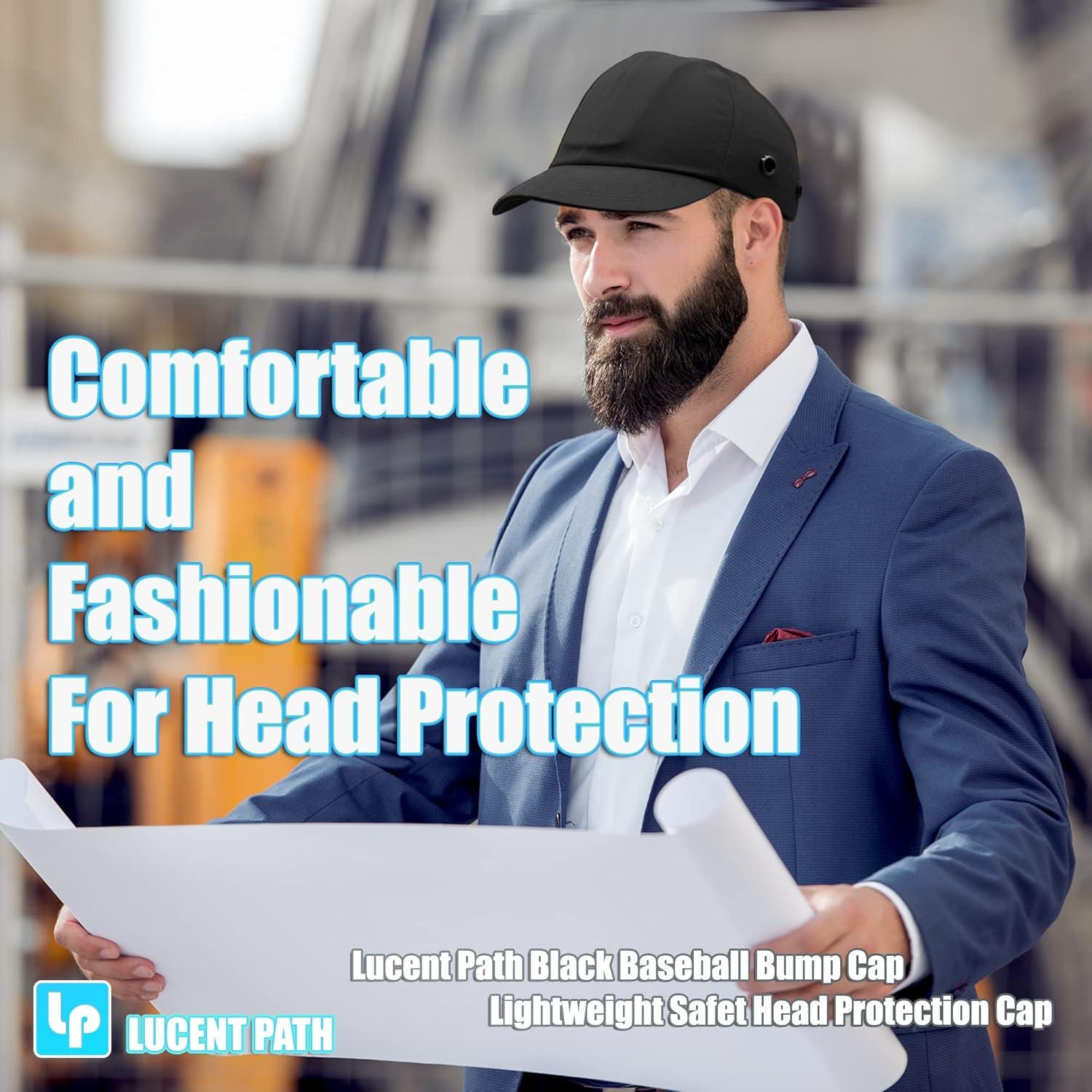 Gorra de Seguridad Bump Lucent Path Negra 100% Algodón