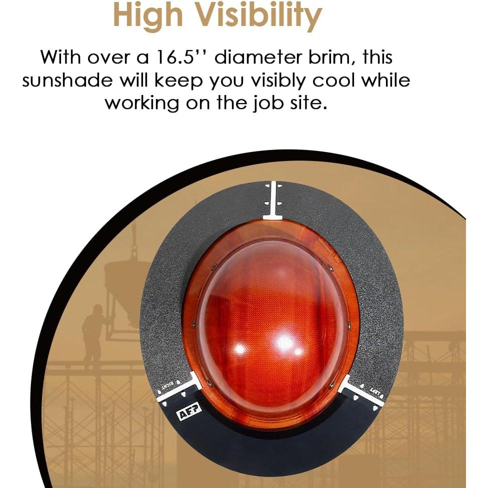 Visera AFP para casco industrial ahumada 41.91 cm ajustable