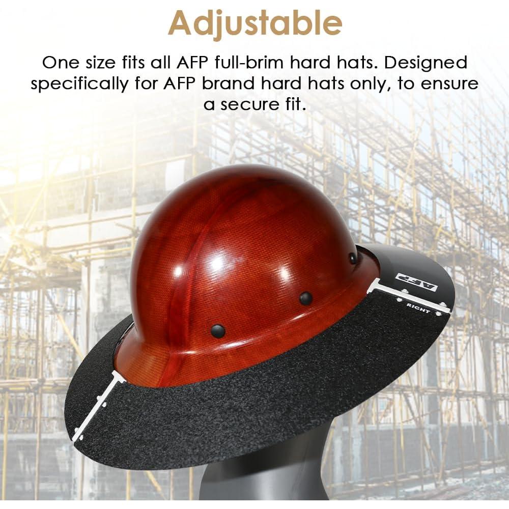 Visera AFP para casco industrial ahumada 41.91 cm ajustable