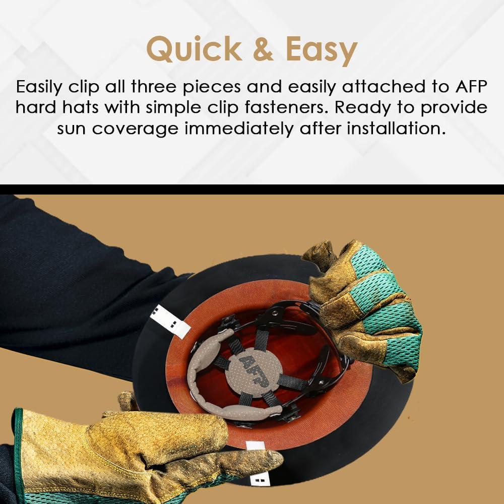 Visera AFP para casco industrial ahumada 41.91 cm ajustable