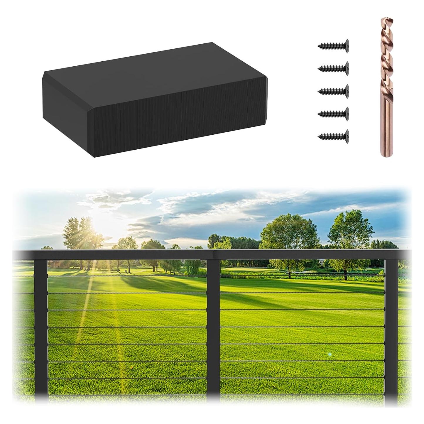 Conector de Extensión Barandilla Plana PLANTOP MY02-E Negro