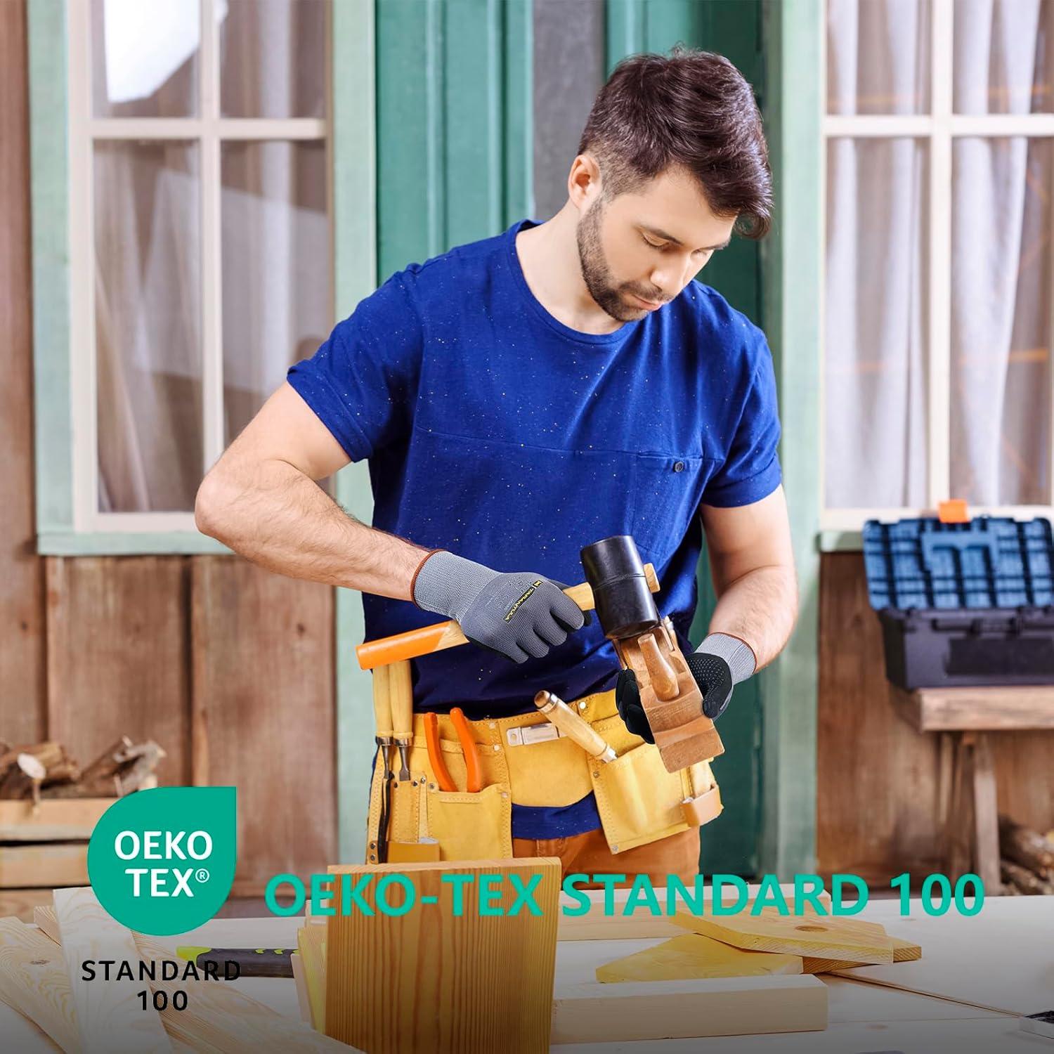 Guantes de Trabajo Tarantula Safety Nitrilo Transpirables XL