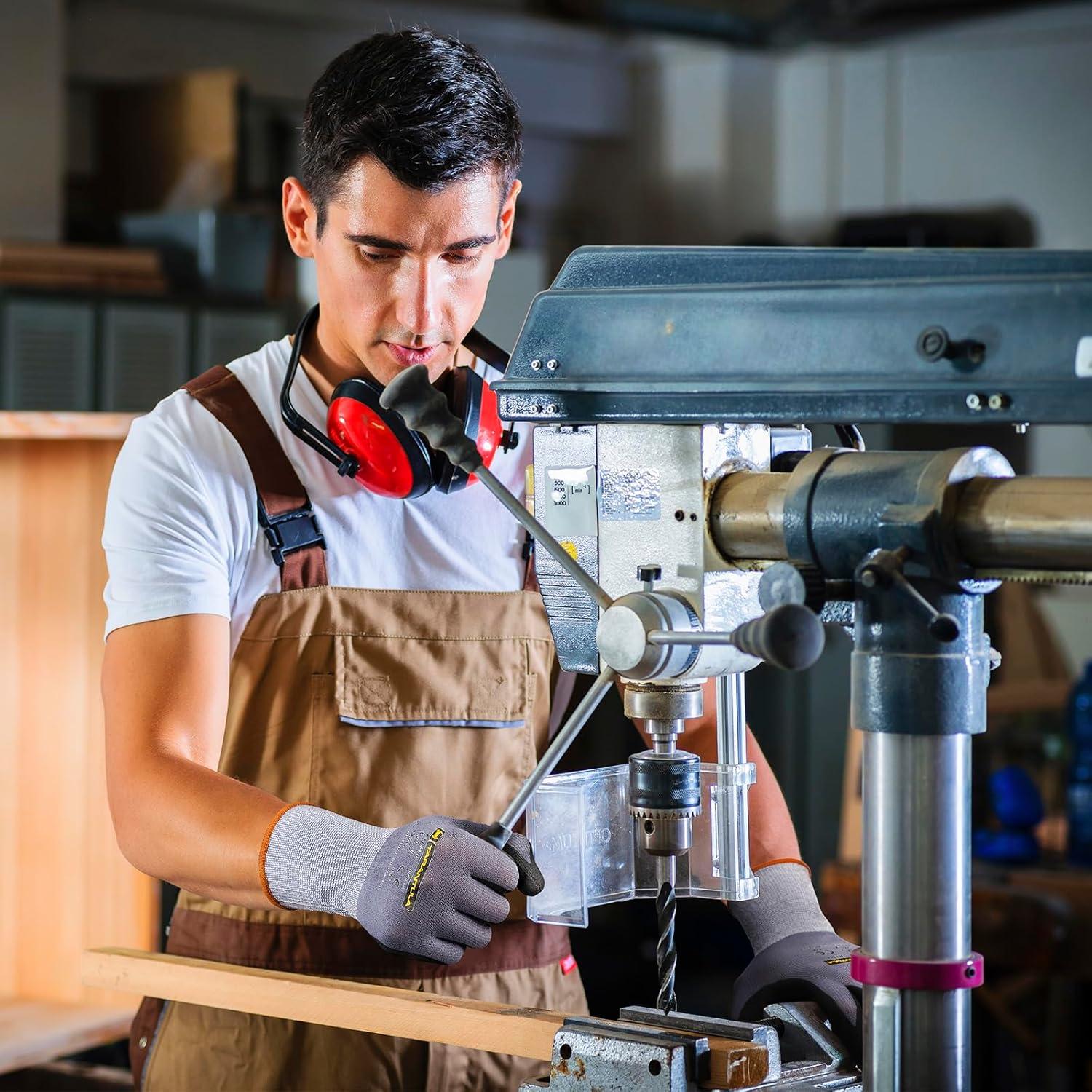 Guantes de Trabajo Tarantula Safety Nitrilo Transpirables XL