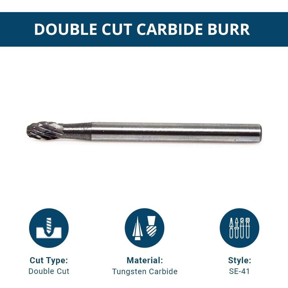 Broca de Carburo Doble Corte 1/8" Benchmark Abrasives SE-41