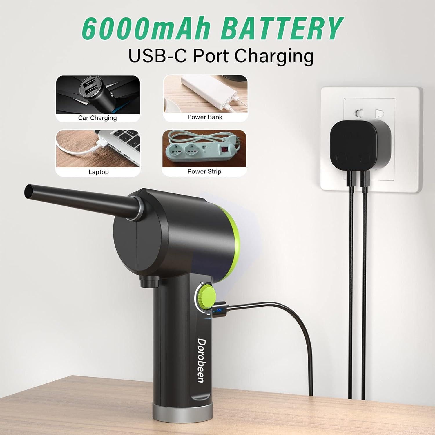 Soplador de Aire Comprimido Dorobeen AT07-G 41000RPM Inalámbrico