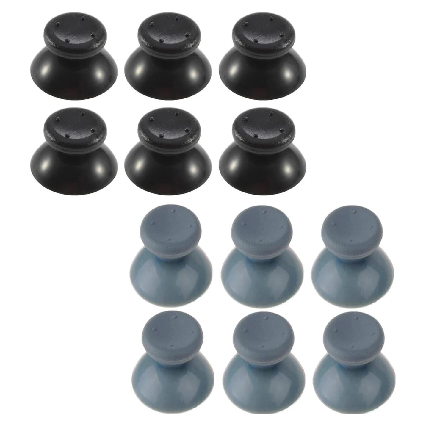 6 Tapas de Joystick Reemplazo Flybxiya para Xbox 360 Negro