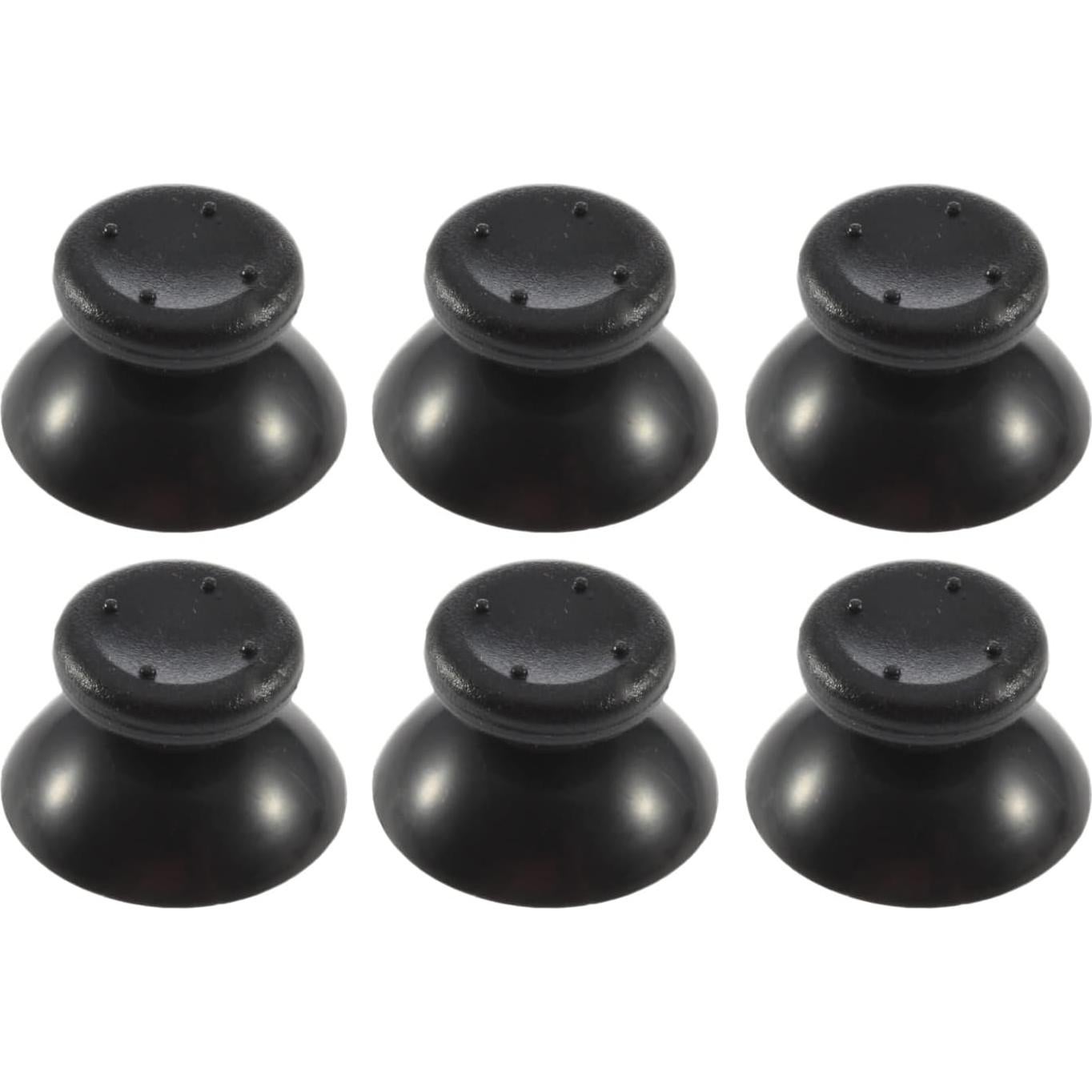 6 Tapas de Joystick Reemplazo Flybxiya para Xbox 360 Negro