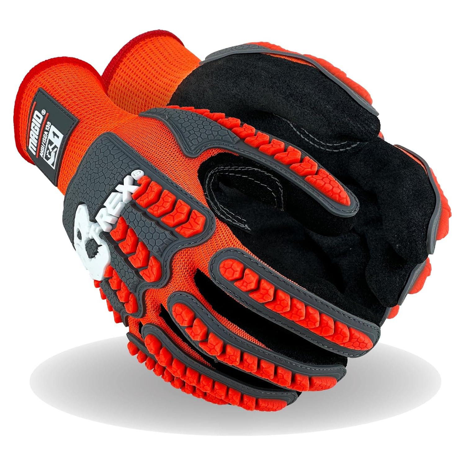 Guantes de Trabajo Magid T-Rex 9/L Resistentes a Impactos