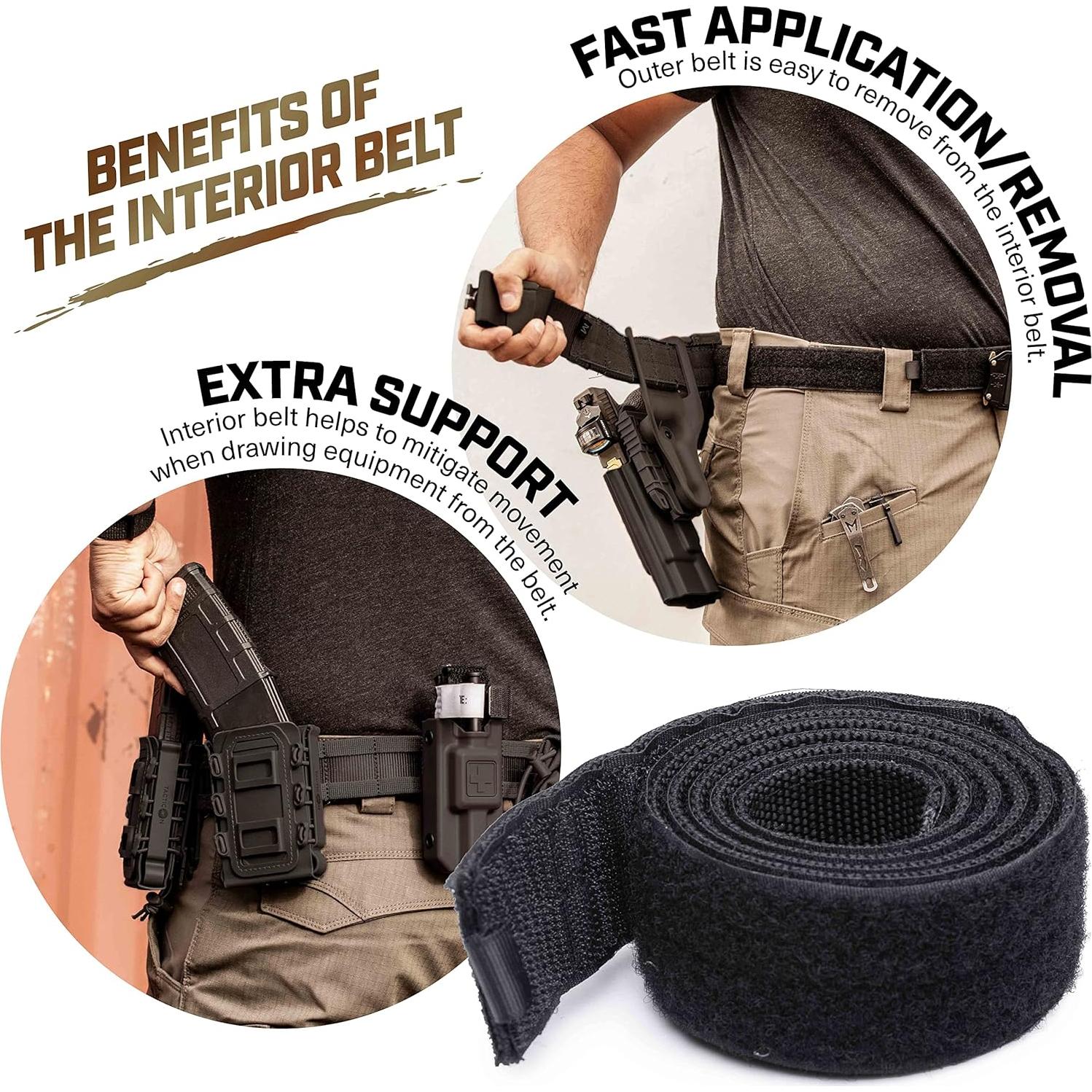 Cinturón Táctico Tacticon V2 | Nylon 500D | Ajustable 28-122 cm