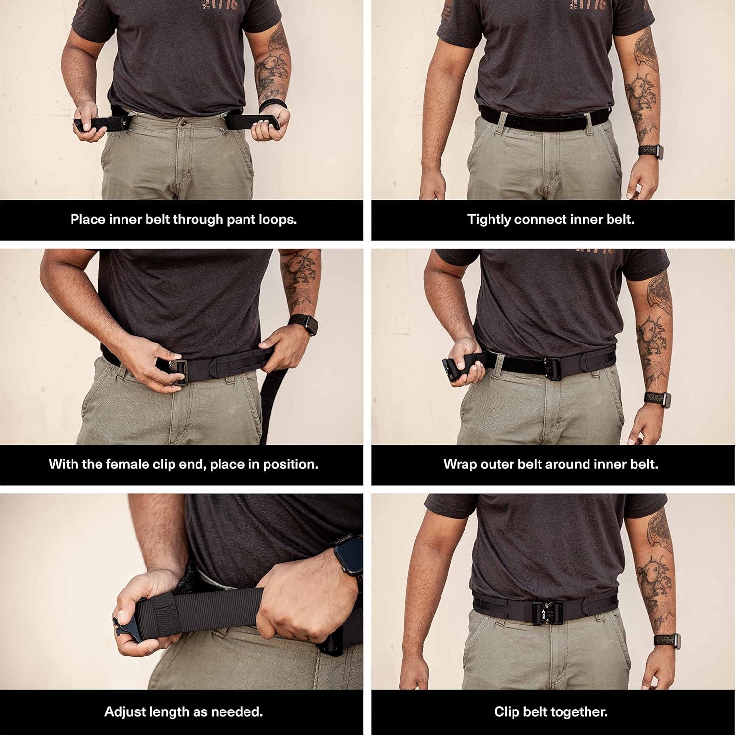 Cinturón Táctico Tacticon V2 | Nylon 500D | Ajustable 28-122 cm