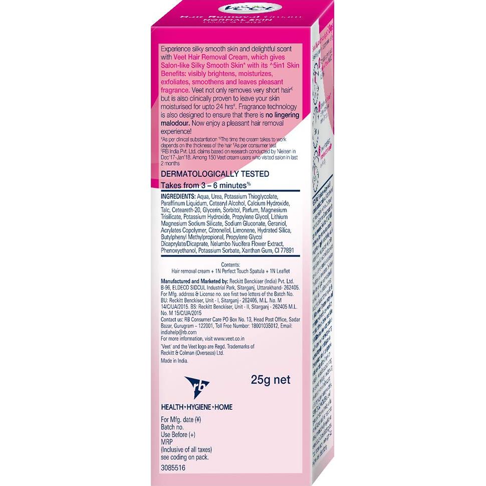Crema Depilatoria Veet Piel Normal 30g con Leche de Loto