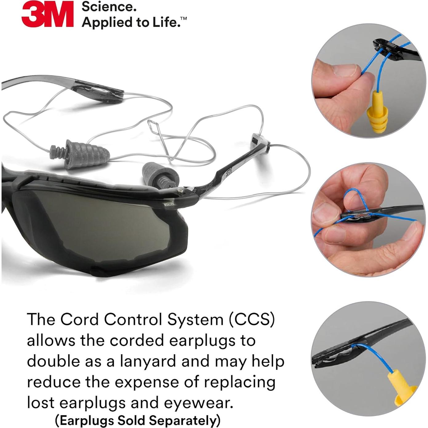 Gafas de Seguridad 3M Virtua CCS, Anti-Niebla, Lente Gris