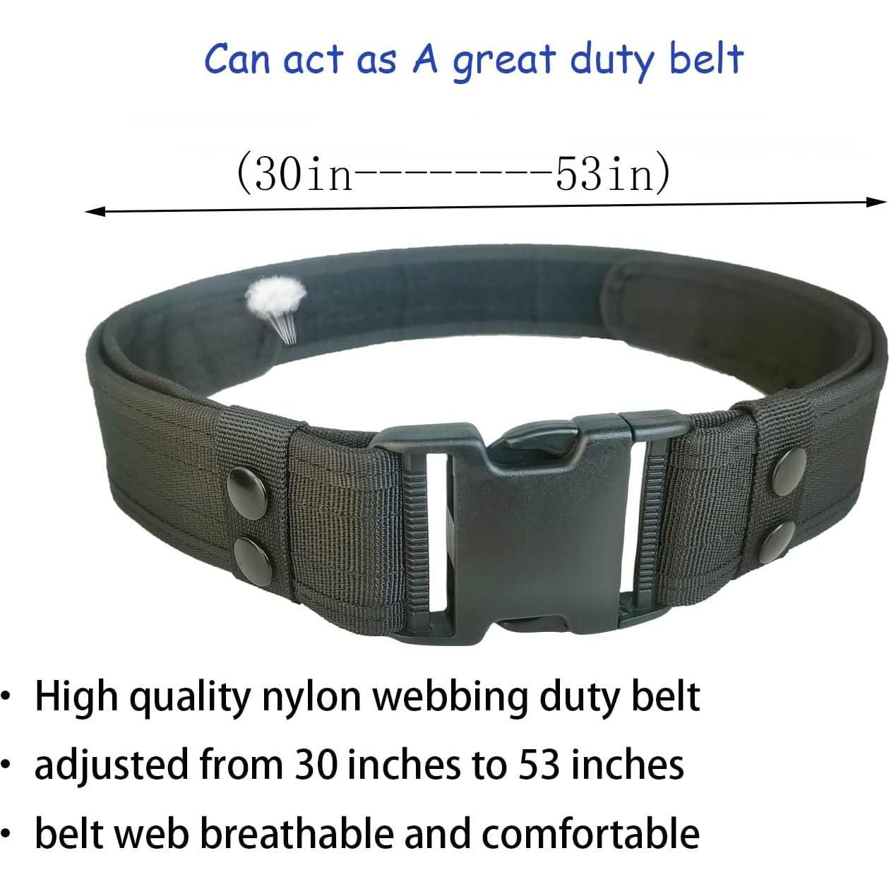 Cinturón Táctico ZGJINLONG JL-Y0031 Nylon Ajustable 80-105 cm