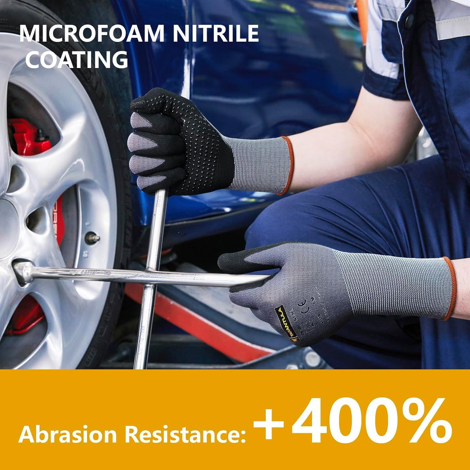 Guantes de Trabajo Tarantula Nitrilo MicroFoam 12 Pares