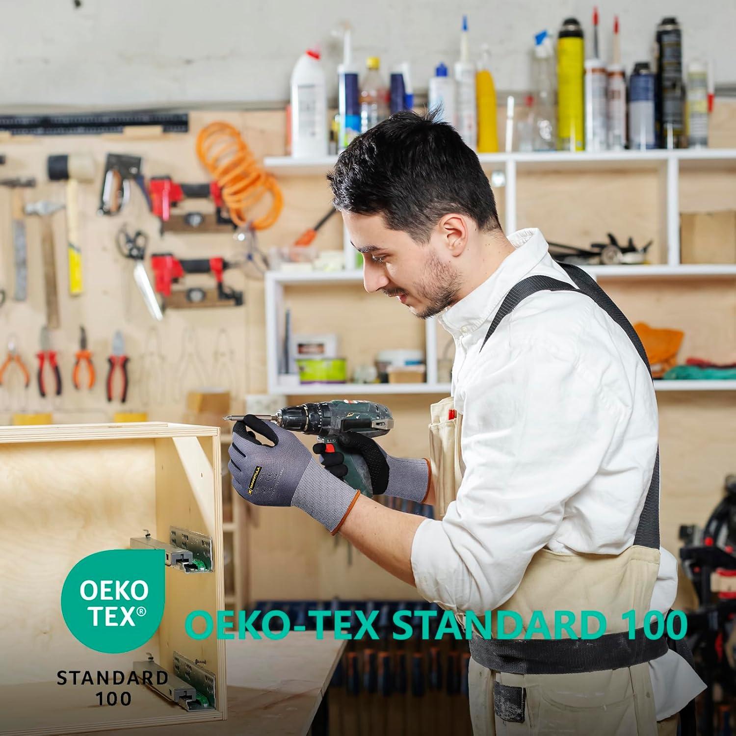 Guantes de Trabajo Tarantula Nitrilo MicroFoam 12 Pares