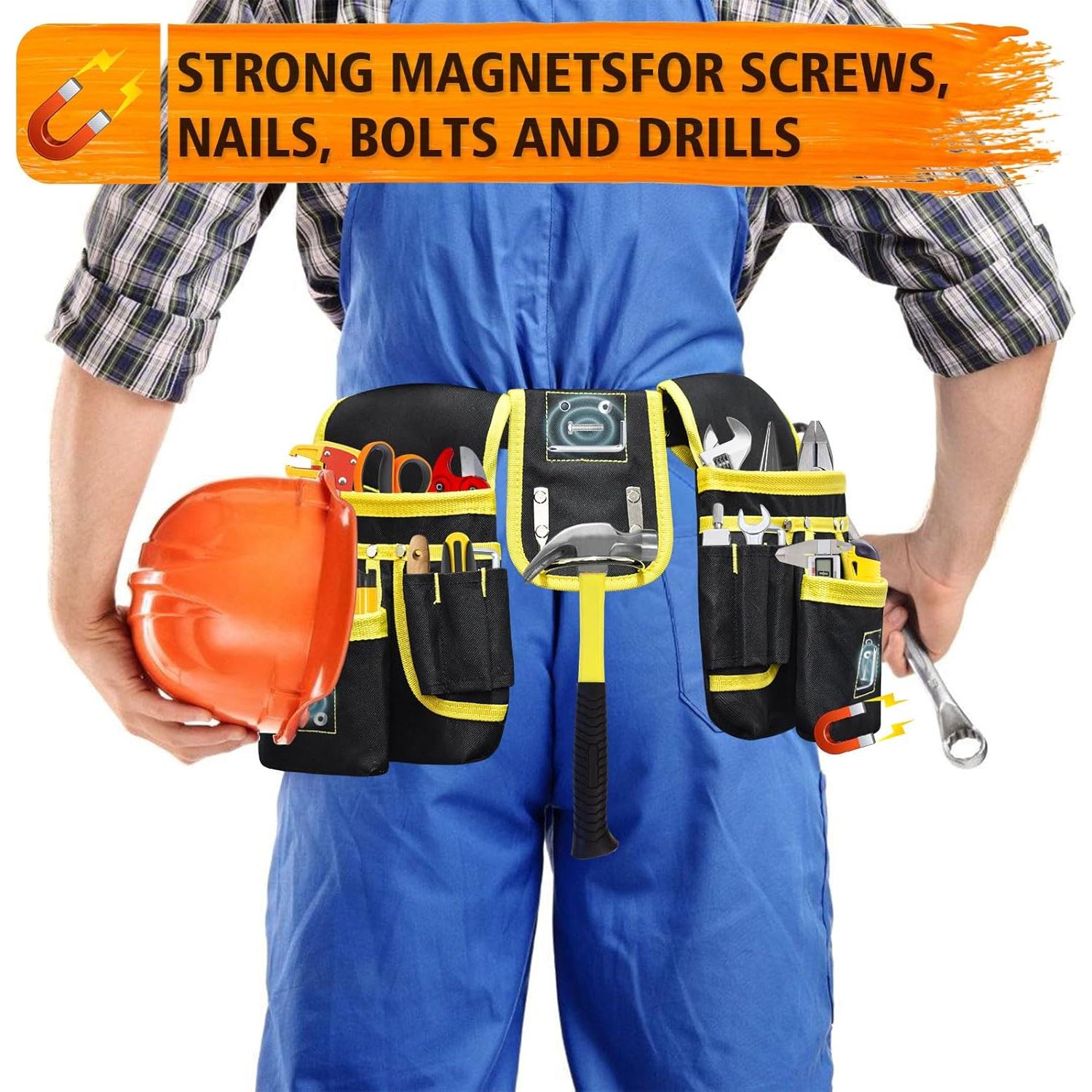 Cinturón de Herramientas XonyiCos 26 Bolsillos Magnético