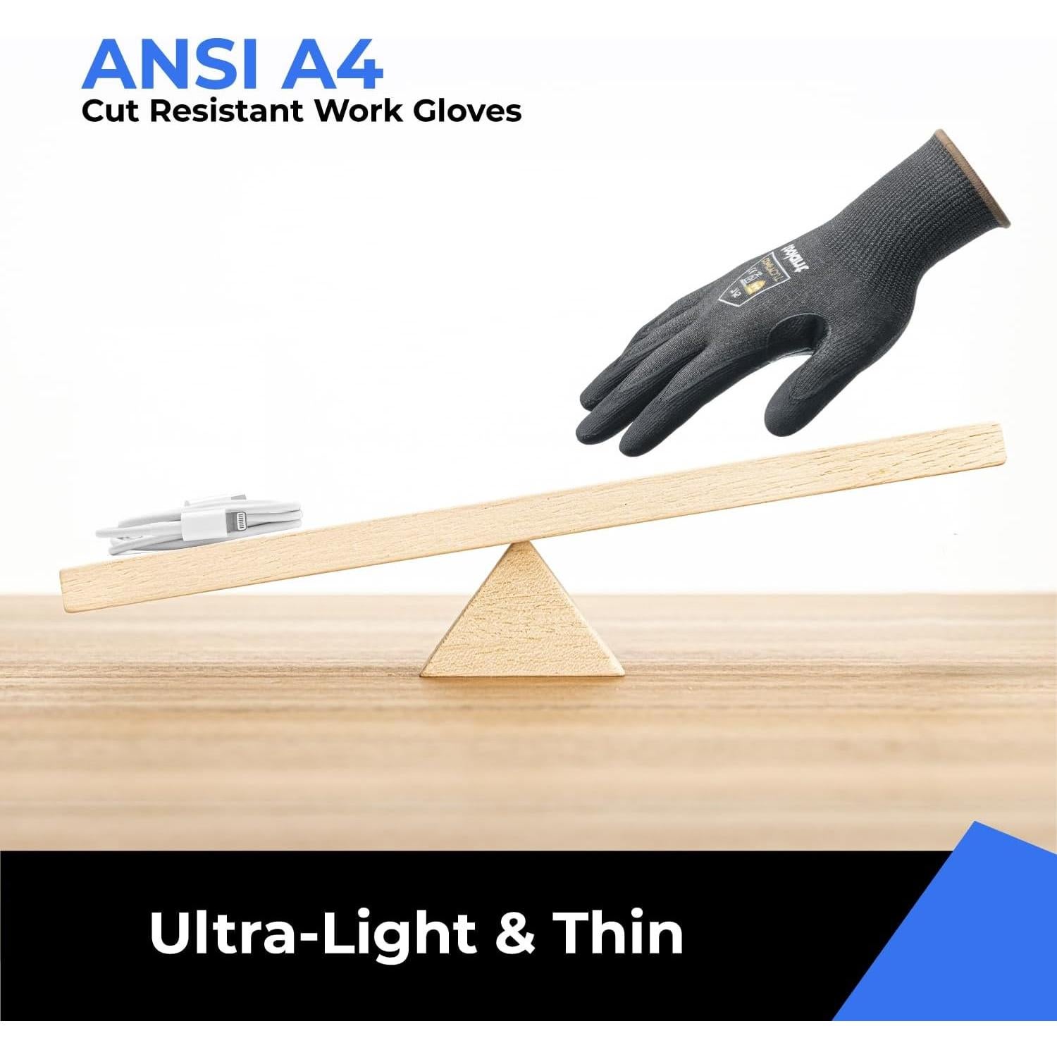 Guantes de Trabajo Toolant TA02018002 Anti-Corte A4 Gris