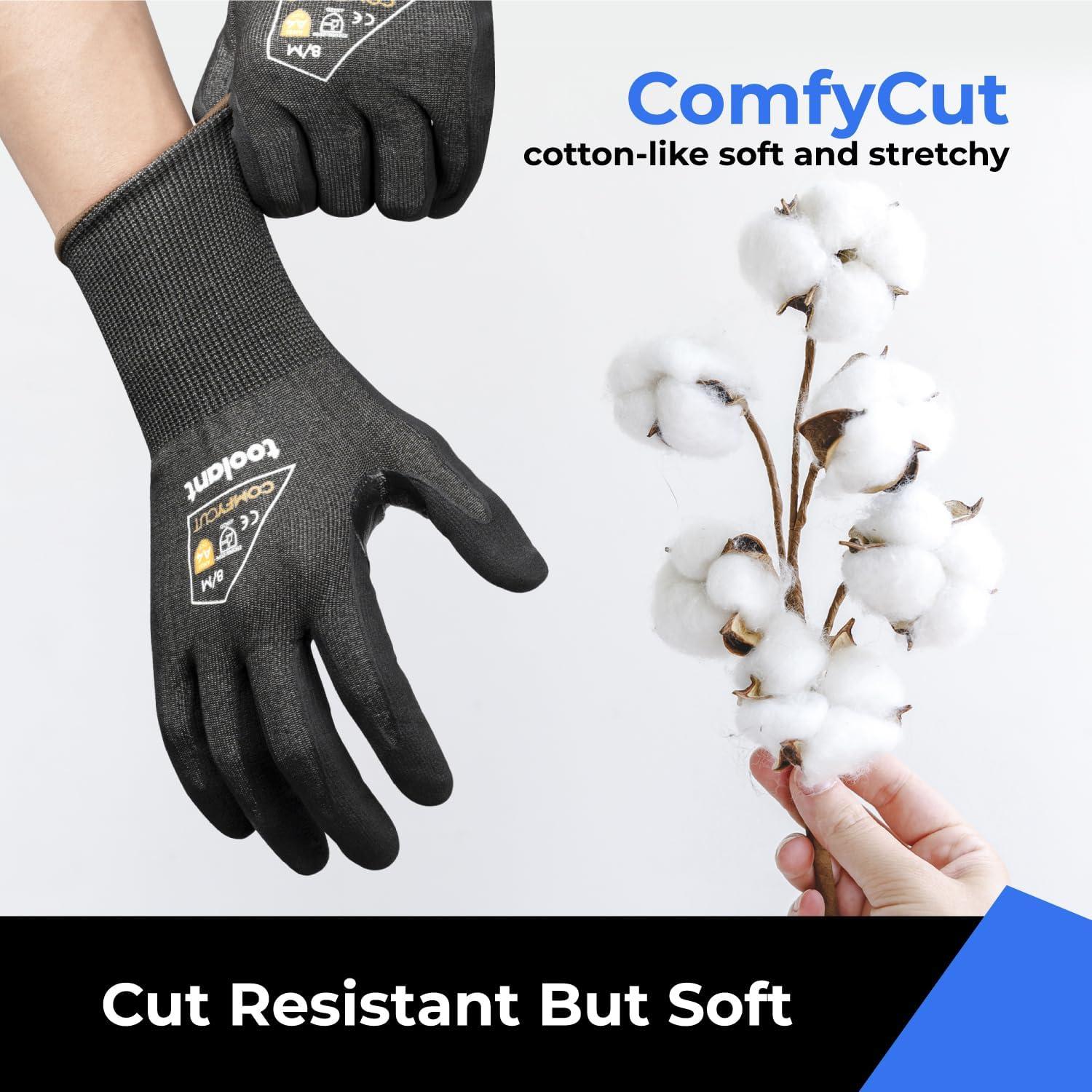 Guantes de Trabajo Toolant TA02018002 Anti-Corte A4 Gris