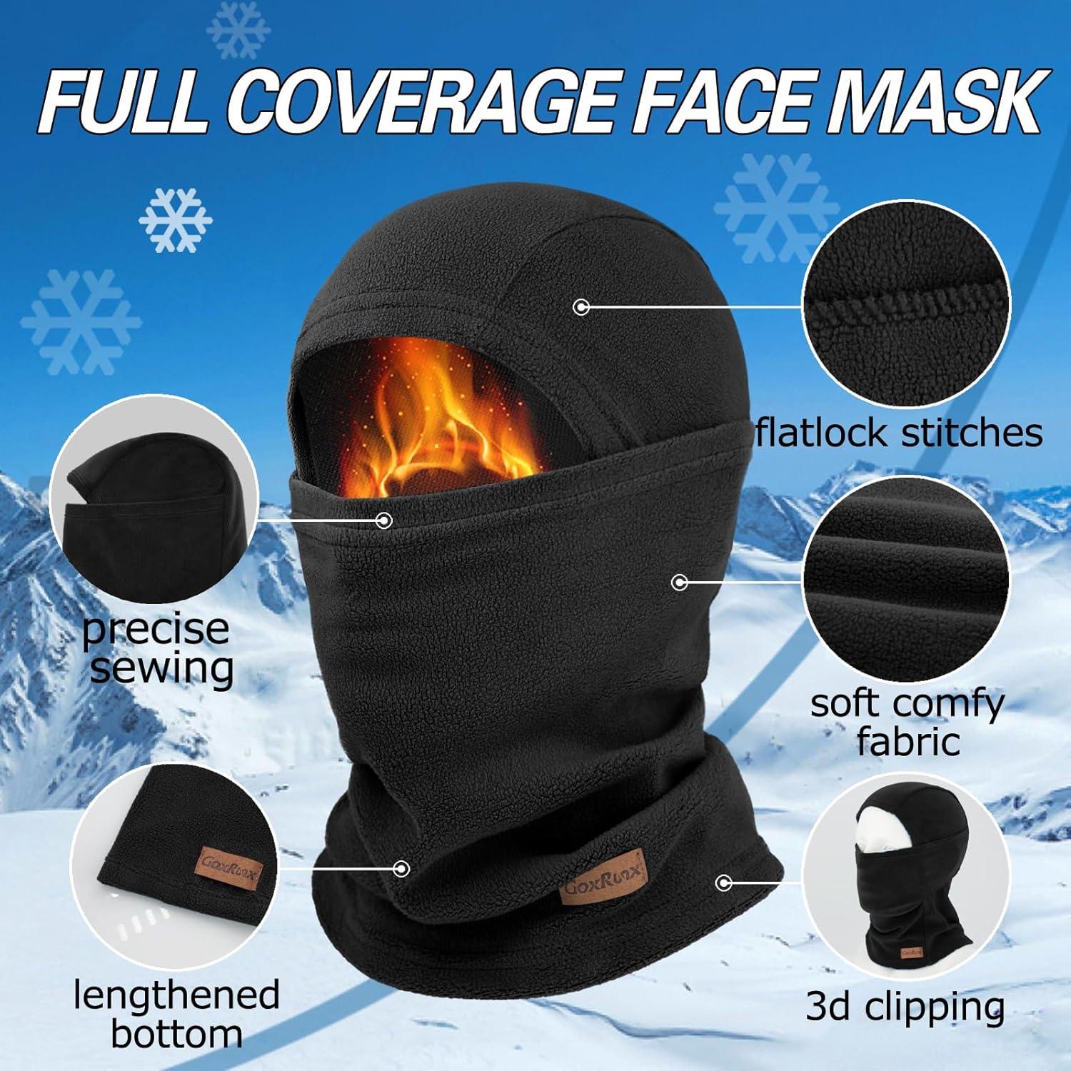 Máscara Balaclava Térmica Polar Unisex para Esquí y Motociclismo
