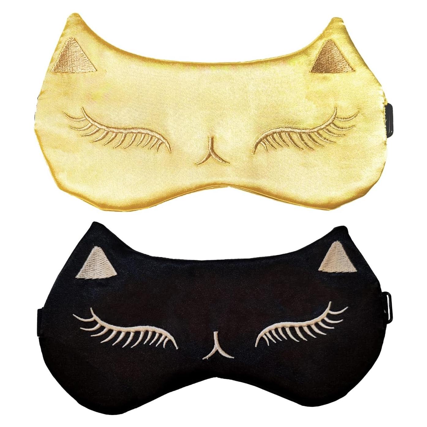 Máscara de Sueño Mukveitn para Niños - 2 Piezas Ajustables