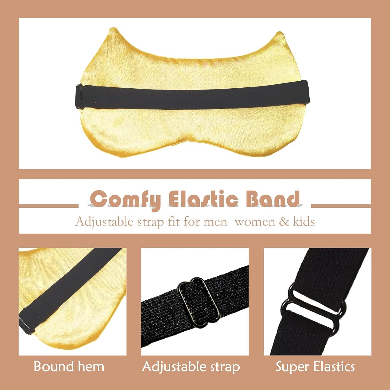 Máscara de Sueño Mukveitn para Niños - 2 Piezas Ajustables