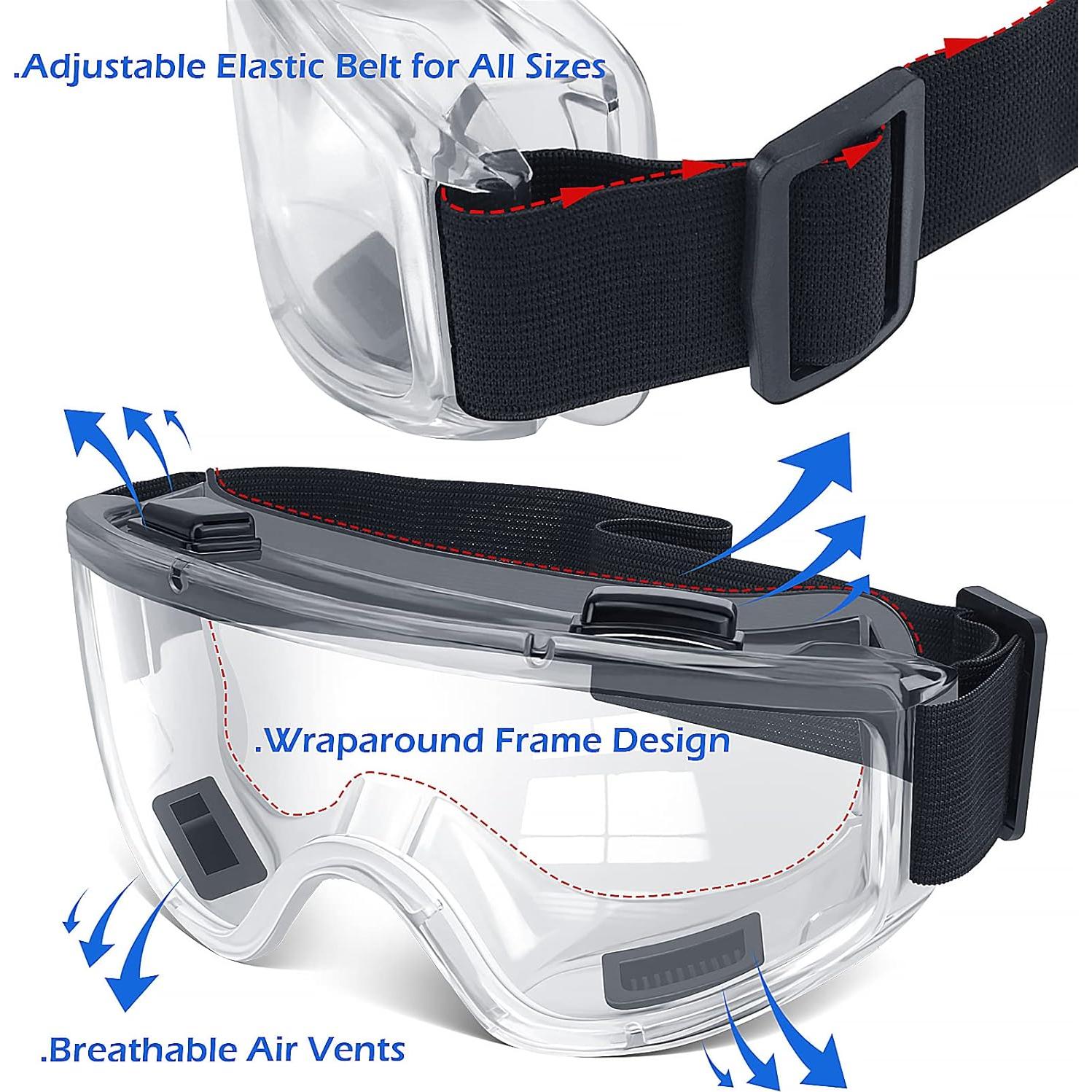 Gafas de Seguridad OXG 6 Pares Antivaho ANSI Z87.1