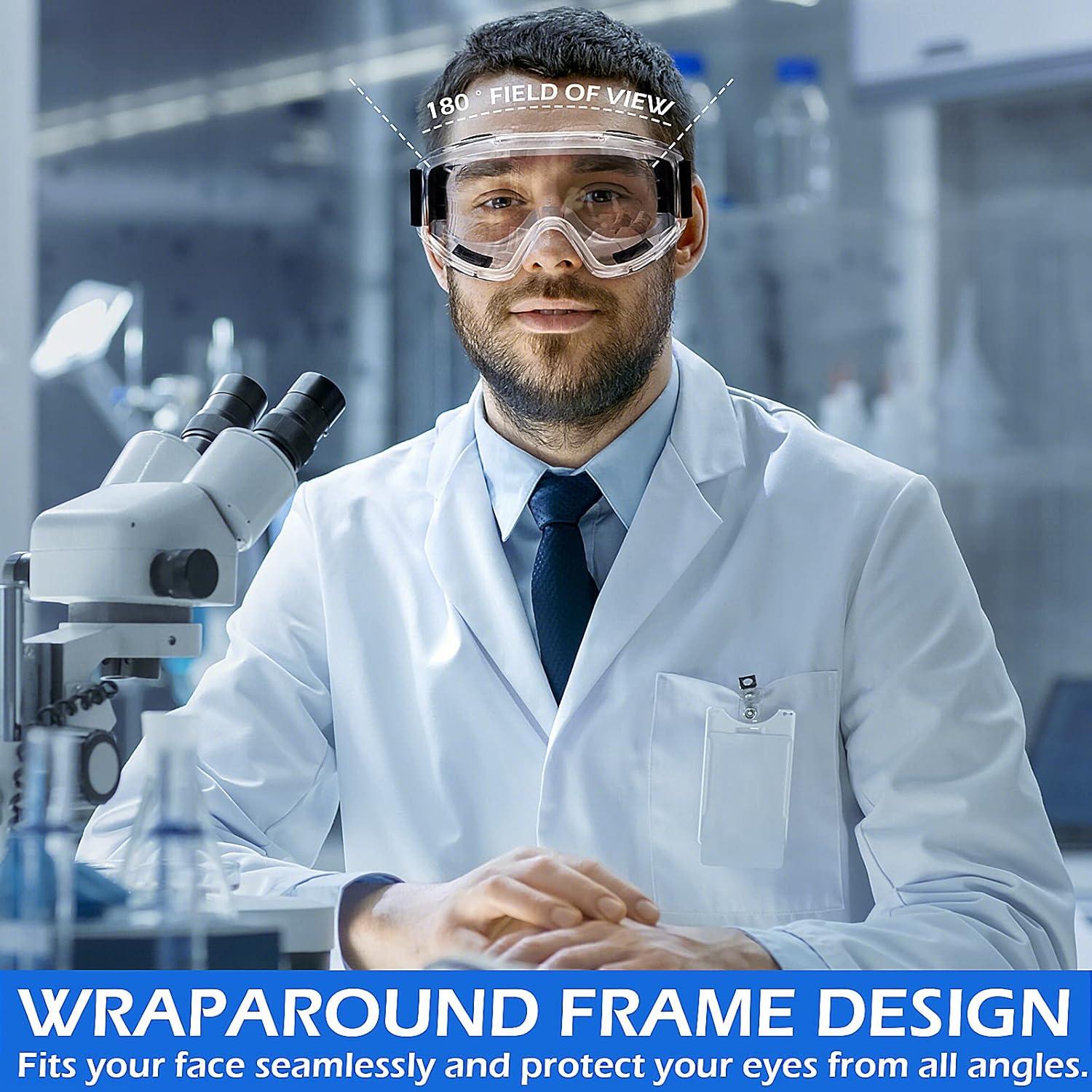 Gafas de Seguridad OXG 6 Pares Antivaho ANSI Z87.1