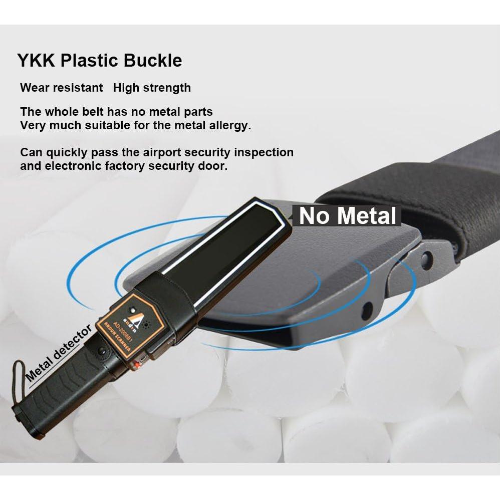 Cinturón de Nylon Militar Sin Metal 3 Paquetes 3,18 cm