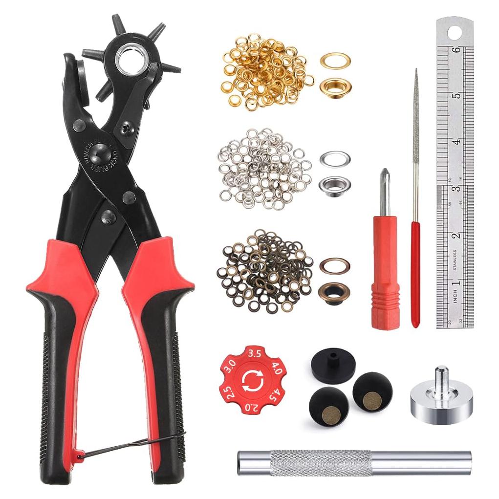 Perforador de Agujeros de Cuero YIDAAN - 6 Tamaños