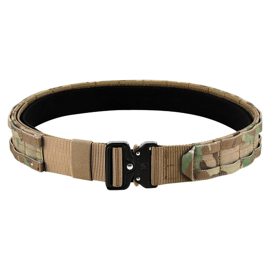 Cinturón táctico KRYDEX MOLLE liberación rápida 4,45 cm