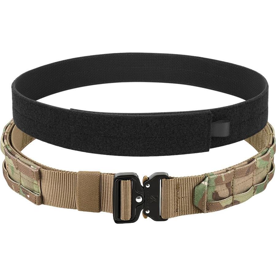 Cinturón táctico KRYDEX MOLLE liberación rápida 4,45 cm