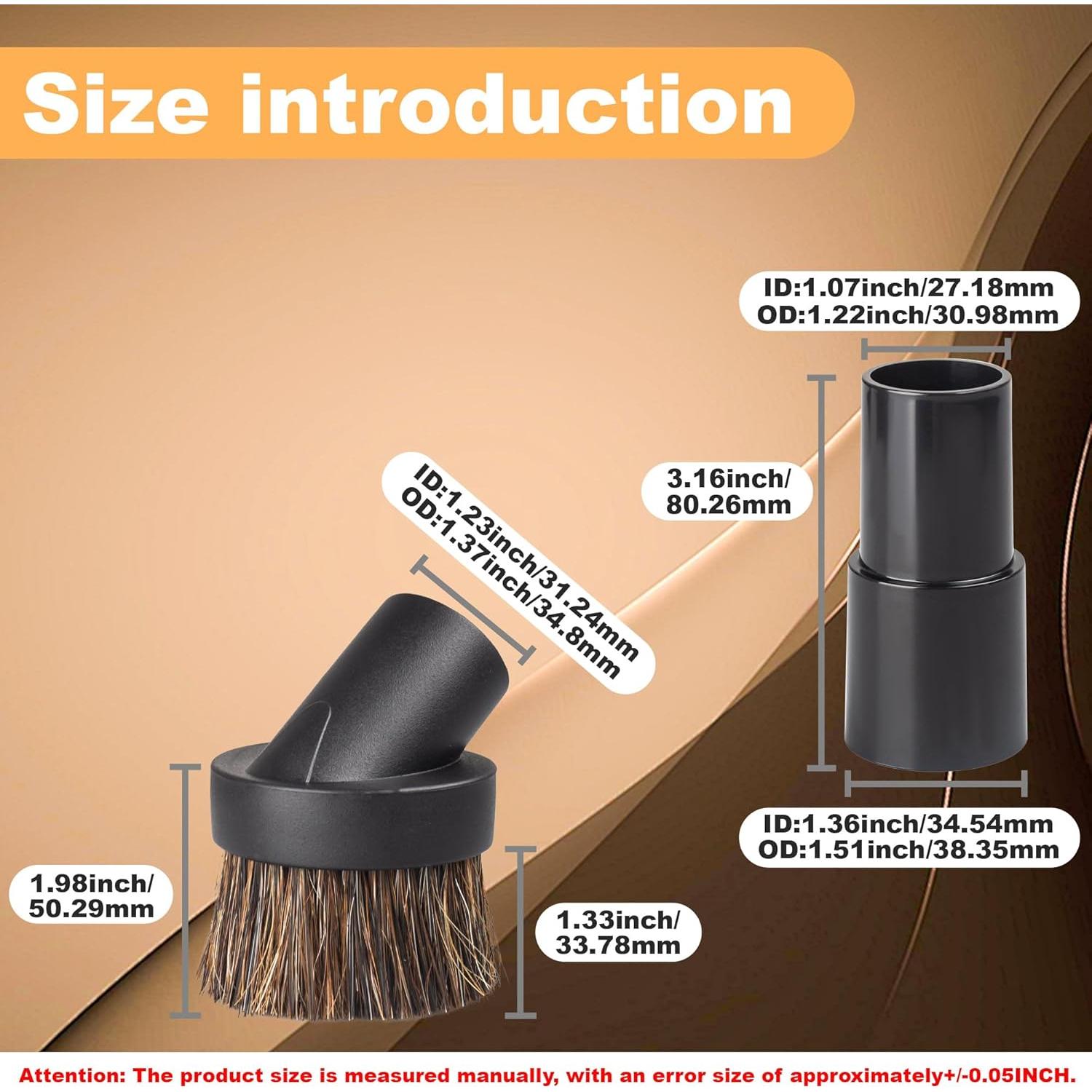 Cepillo de Polvo Redondo Shark - Accesorio 2 Piezas Cerdas Suaves