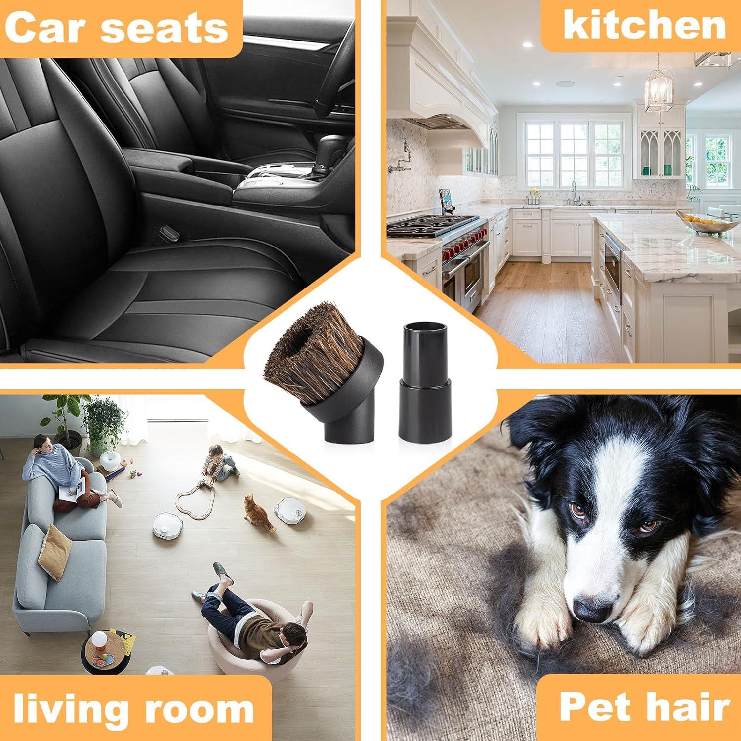 Cepillo de Polvo Redondo Shark - Accesorio 2 Piezas Cerdas Suaves