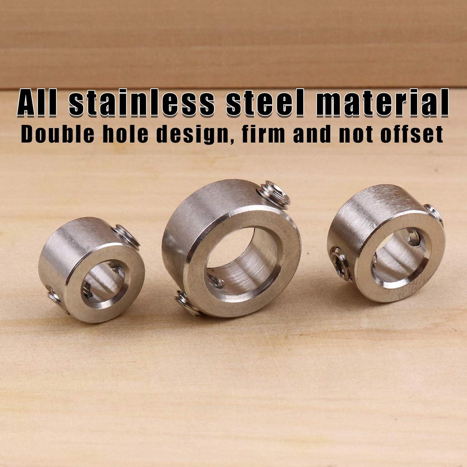 Juego de Collar de Detención ROOCBIT Acero Inoxidable 304 3 Piezas