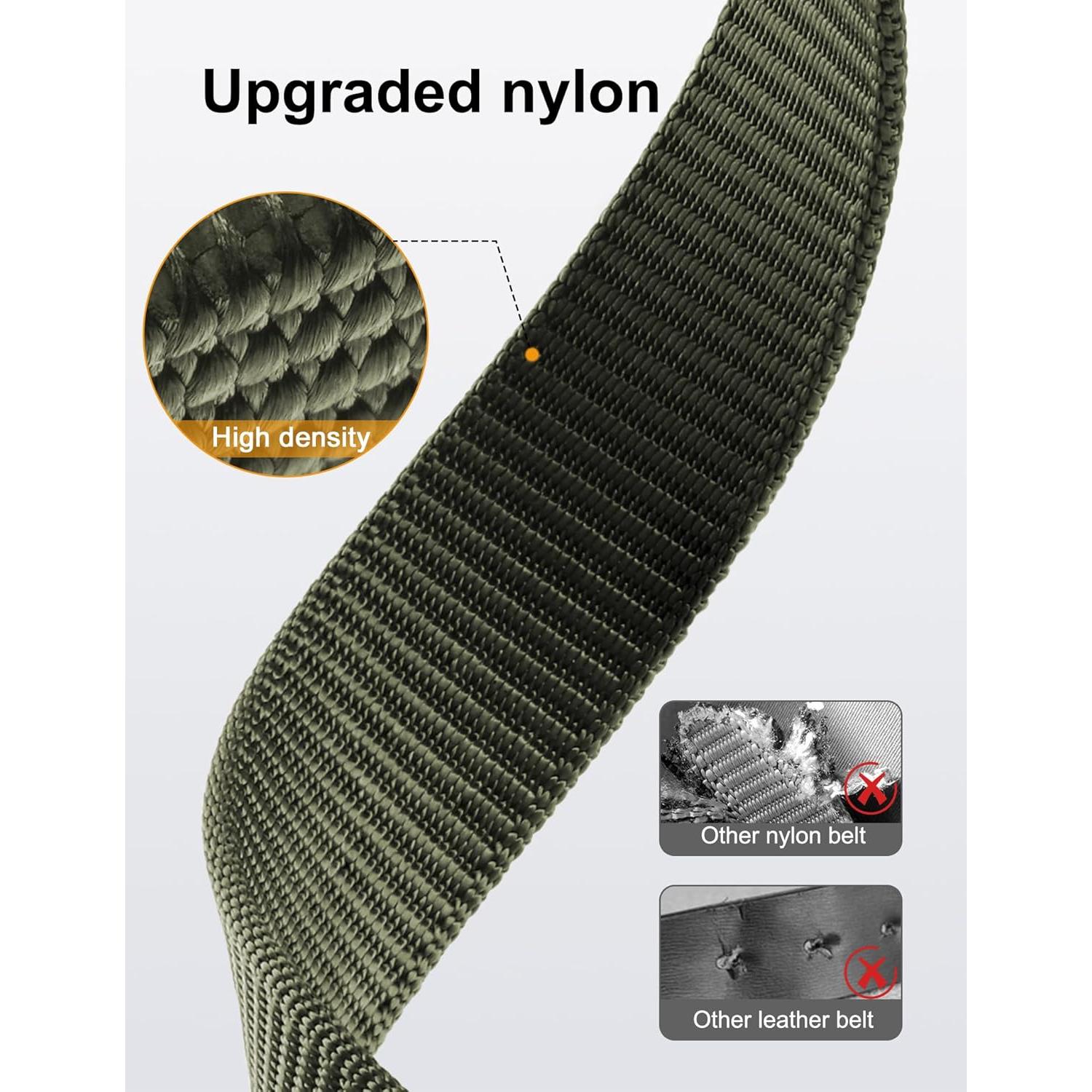Cinturón Ratchet JUKMO para Hombres Ajustable de Nylon