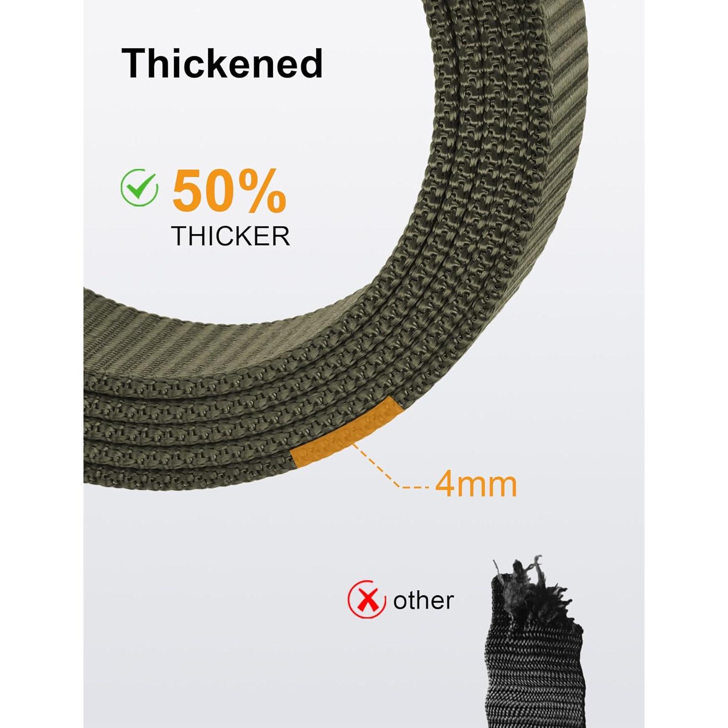 Cinturón Ratchet JUKMO para Hombres Ajustable de Nylon