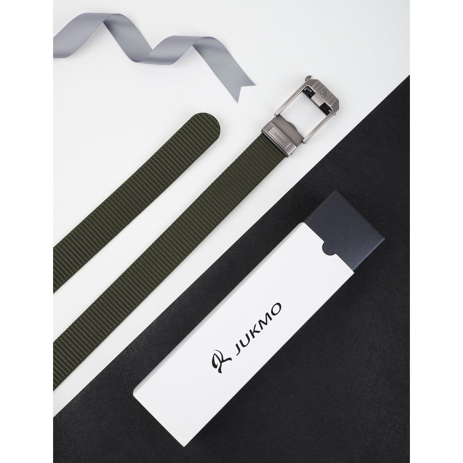 Cinturón Ratchet JUKMO para Hombres Ajustable de Nylon