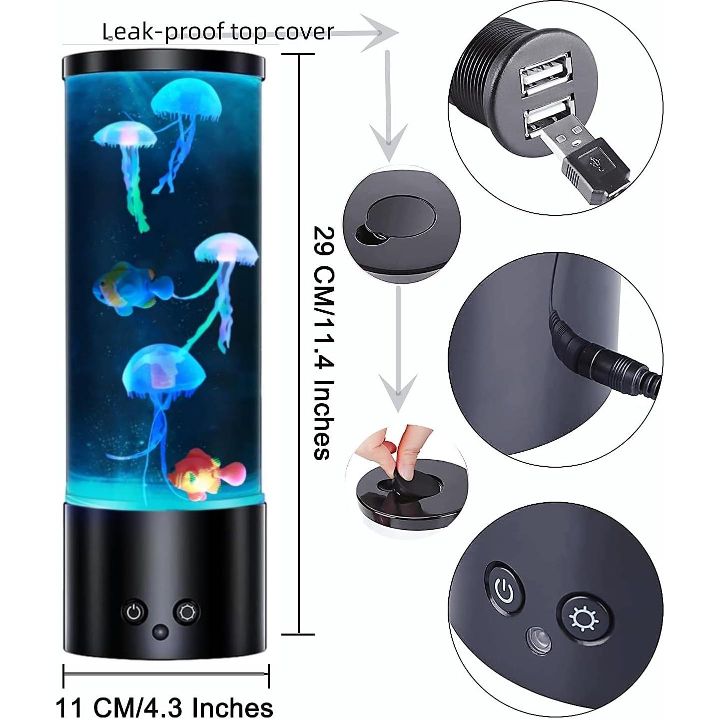 Lámpara de Medusas ORDERSOON con 16 Colores y Control Remoto