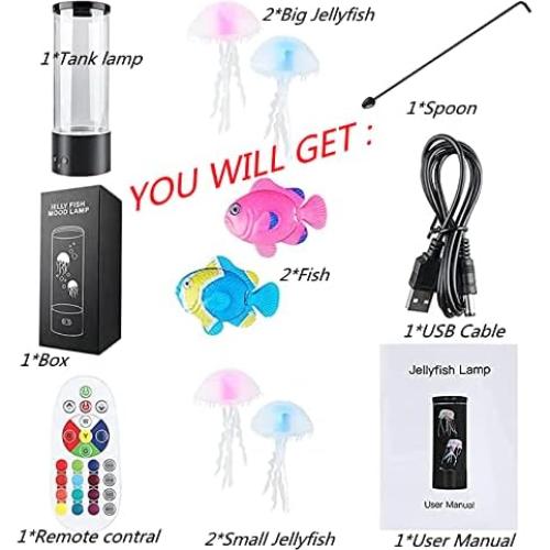 Lámpara de Medusas ORDERSOON con 16 Colores y Control Remoto