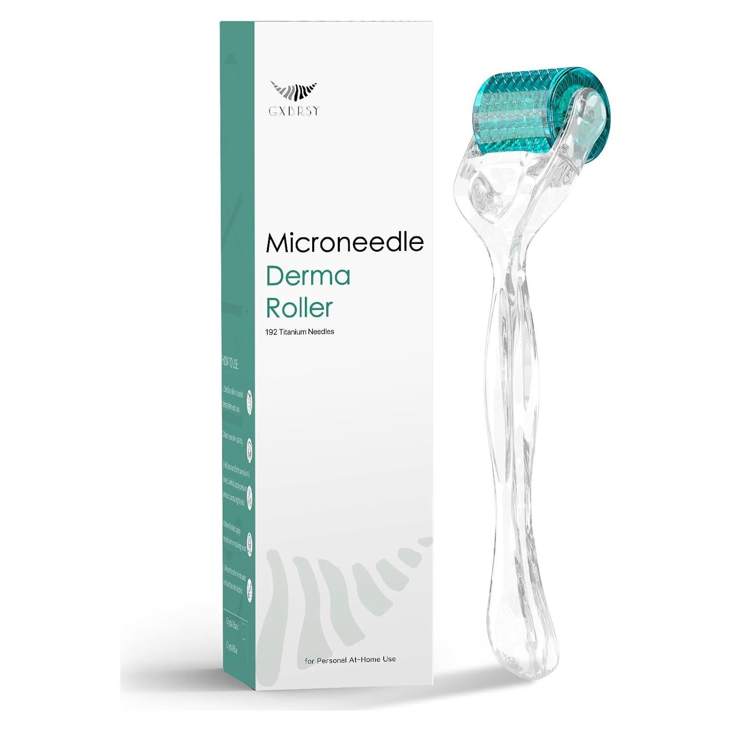 Rodillo Derma GXBRSY 192 Agujas Titanio para Cara y Barba