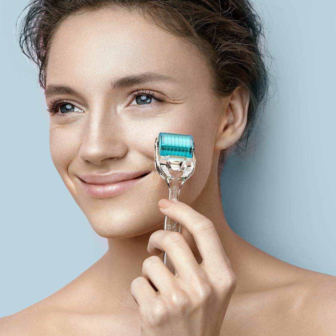 Rodillo Derma GXBRSY 192 Agujas Titanio para Cara y Barba