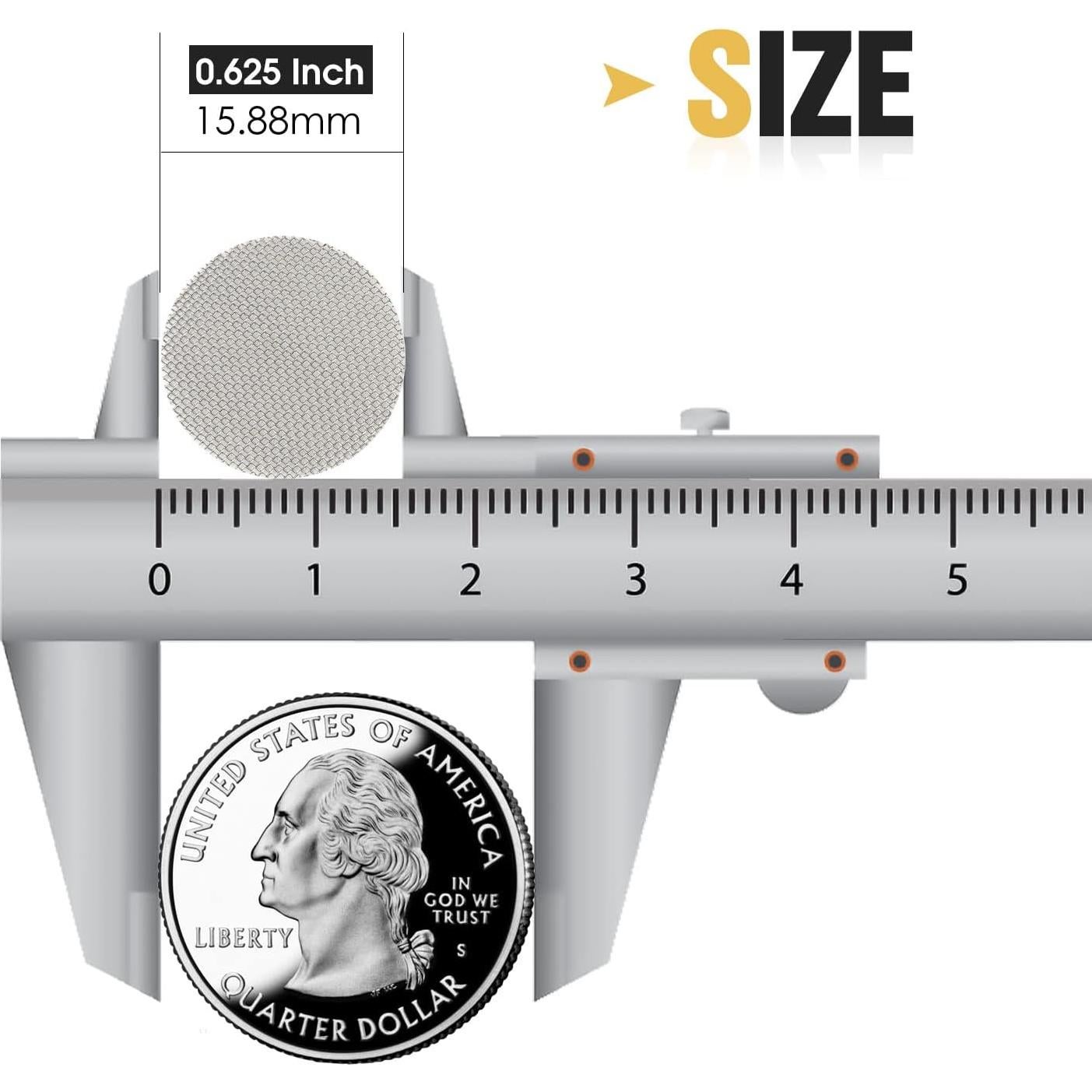 Pantallas de Tubo Acero Inoxidable STANKER 120pcs 15.88mm