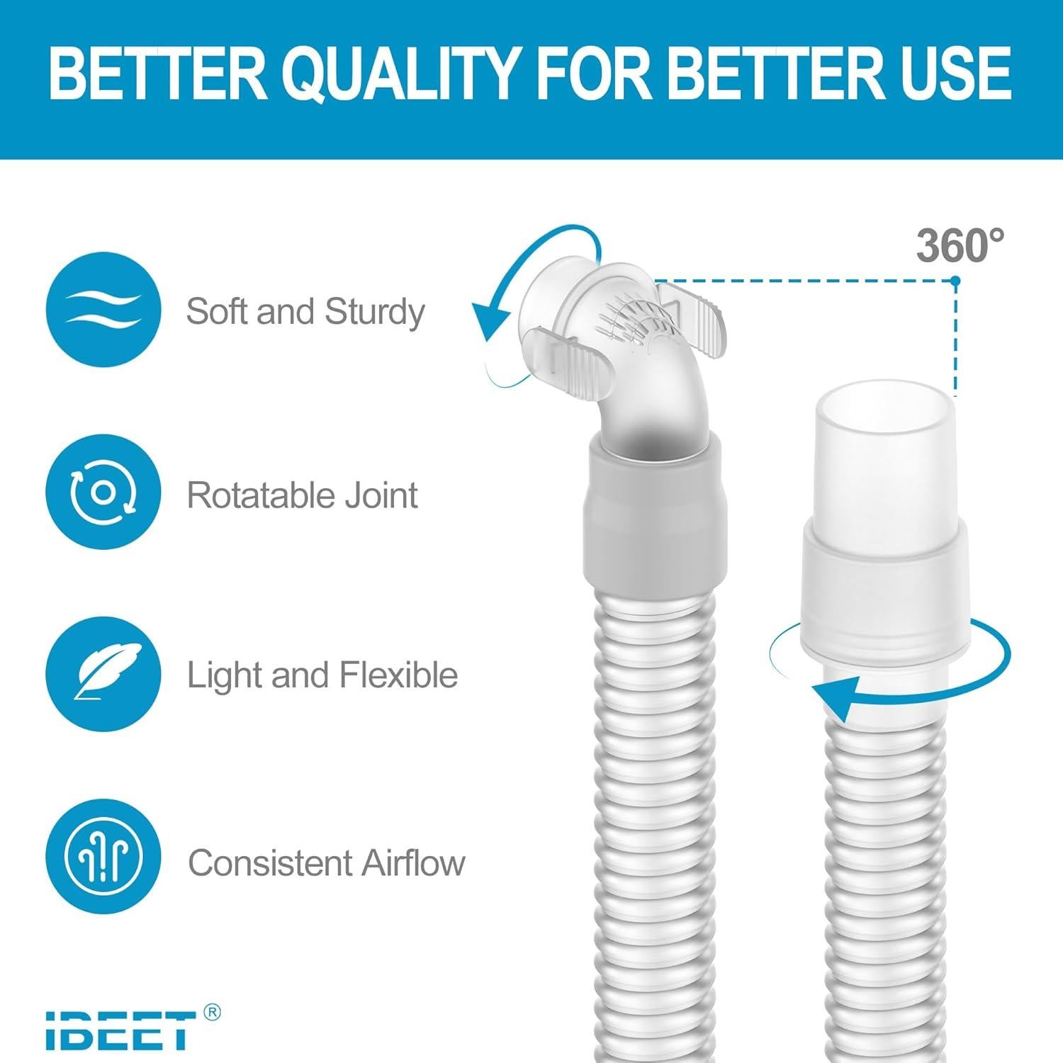 Tubo de Reemplazo IBEET para Máscara Nasal Wisp - 22mm