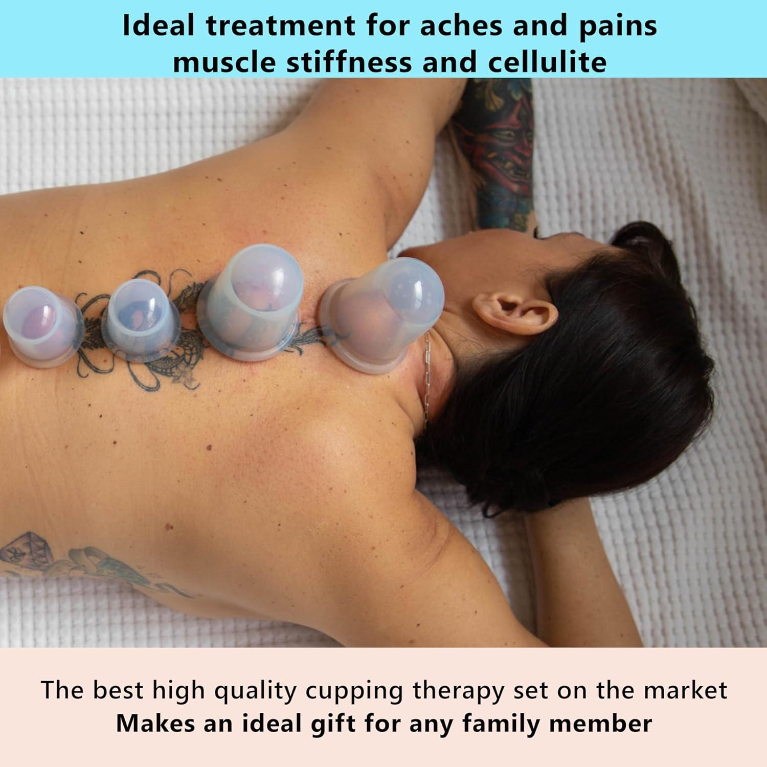 Kit de Ventosas de Silicona DoSensePro - 4 Piezas para Masaje