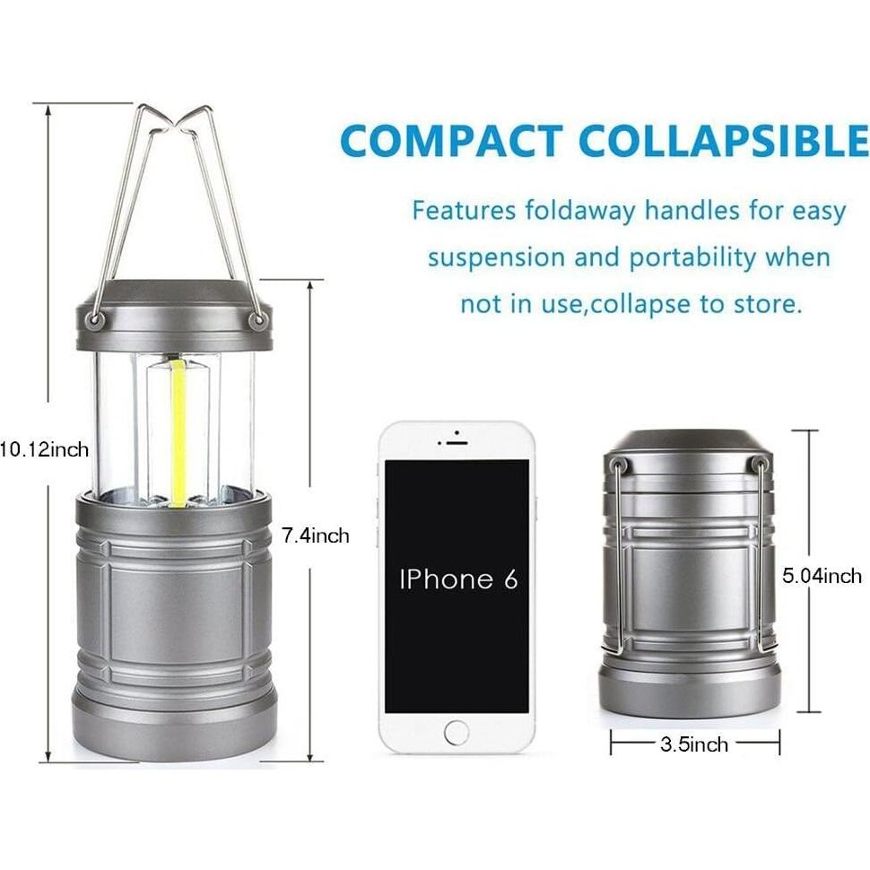 2 Linternas LED Ploarnovo para Camping y Emergencias