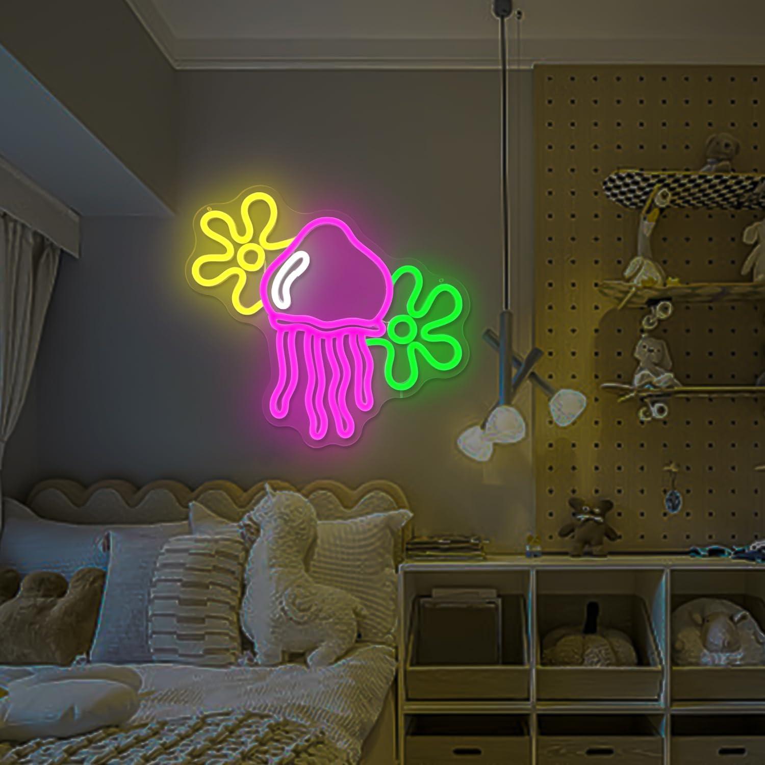 Luz de Neón Medusa LED Regulable Geeinar 30 cm